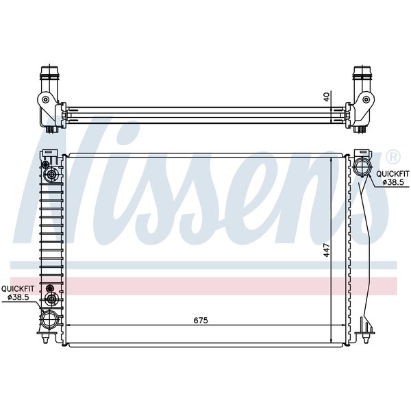 Nissen Nissens Radiator, 60328 60328